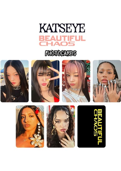 Katseye '' Beautiful Chaos '' Photocards Set 2