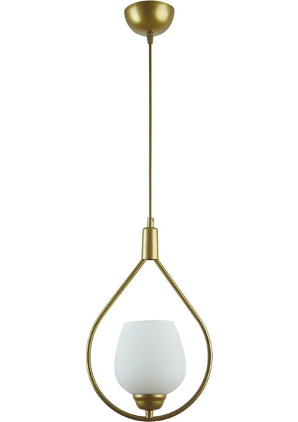 Eşsiz Tasarım Beyaz Tekli Camlı Avize, Salon, Mutfak ve Yatak Odası Için