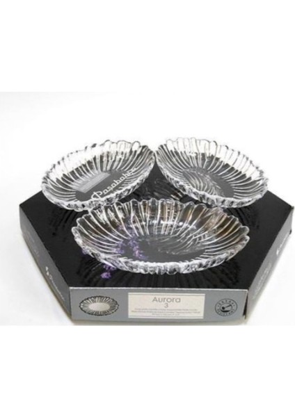 Şık Oval Çerezlik 3'lü, Beyaz, 15X10CM, Modern ve Kullanışlı Tasarım