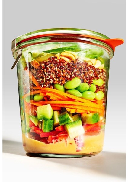 580 ml Uzun Kavanoz, Beyaz, Çok Amaçlı, Şık ve Kullanışlı, Dayanıklı Tasarım