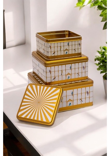 Yeşil Metal Saklama Kabı, Organizer ve Makyaj Kutusu, Şık ve Fonksiyonel Tasarım