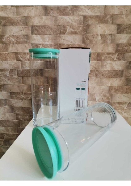 Vakum Kapaklı Yeşil Cam Saklama Kabı 2'li Set fiyatları