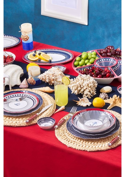 Kırmızı Marin Gemi Melamin Çerezlik, 9 Cm, Şık ve Kullanışlı Tasarım