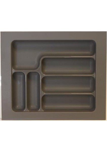 Antrasit Plastik Çekmece Kaşıklık 39X49 Cm, Şık ve Pratik Düzenleyici