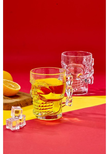 Kuru Kafa Şekilli Kulplu Bira Bardağı, 2X350 Ml, Şık ve Kullanışlı Set