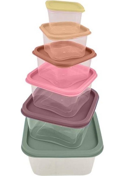 Gri 6'lı Saklama Kabı, Pratik ve Şık Mutfak Gereçleri modelleri