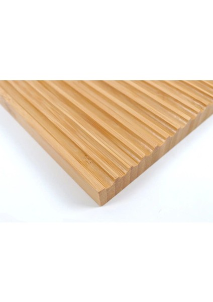 Dalgalı Bambu Sunum Tabağı, Dekoratif ve Gökkuşağı Renkli Şık Sunum Tahtası modelleri