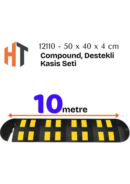 Kauçuk Yol Kasisi, Destekli Kasis Seti 10 Metre
