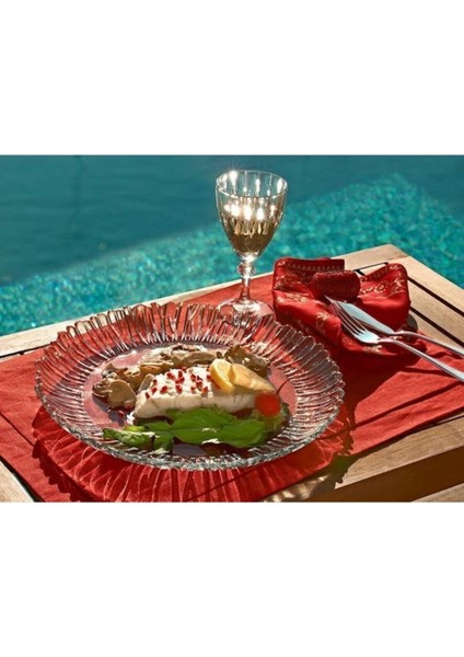 Beyaz Çok Amaçlı Orta Sunum Tepsisi 31,5cm, Şık ve Kullanışlı Servis Tepsisi