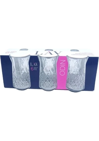 Renkli 6'lı Çay Bardağı, 170 Cc, Şık ve Kullanışlı Set