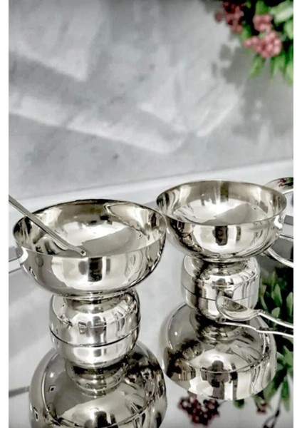 9 cm Paslanmaz Çelik Dondurma ve Tatlı Kasesi, Çerezlik, Pilav Ölçeği modelleri