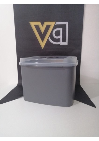 Gri 10 Lt Saklama Kabı, Un ve Bakliyat Için Ideal, Şık ve Kullanışlı Tasarım