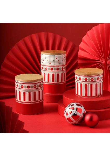 Hollie Küçük Kırmızı Kavanoz 10X8 Cm, Şık ve Kullanışlı Ev Dekoru Ürünü modelleri