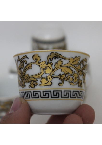 Yaldız Zincir Desenli 6'lı Porselen Mırra Fincan Takımı fiyatları