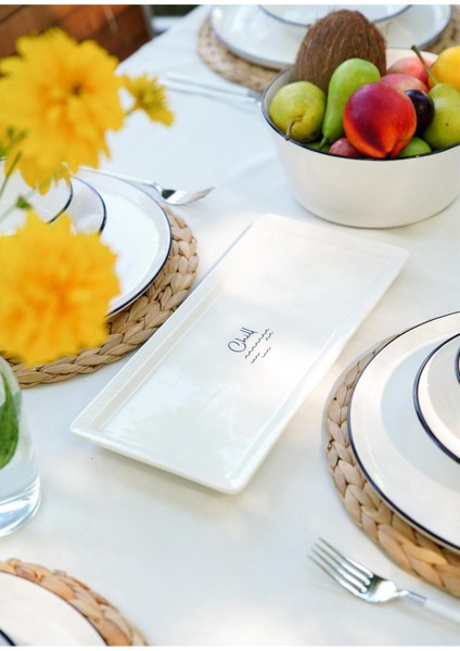 Çok Renkli Dikdörtgen Servis, 35X16 Cm, Şık ve Kullanışlı Ev Dekoru. fiyatları