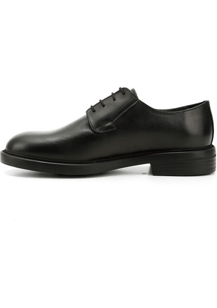 Erkek Siyah Bağcıklı Hakiki Deri Klasik Ayakkabı modelleri
