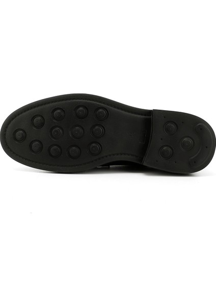 Erkek Siyah Bağcıklı Hakiki Deri Klasik Ayakkabı fırsatları