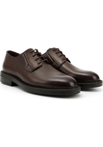 Erkek Kahverengi Bağcıklı Hakiki Deri Klasik Ayakkabı fiyatları
