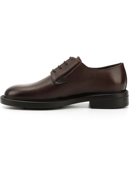Erkek Kahverengi Bağcıklı Hakiki Deri Klasik Ayakkabı modelleri