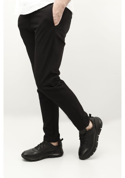 Erkek Siyah Bağcıklı Hakiki Deri Sneaker fiyatları