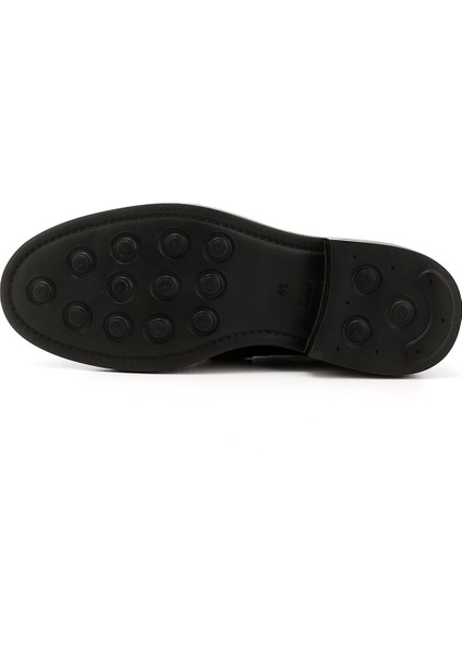 Erkek Siyah Tokalı Hakiki Deri Loafer Ayakkabı fırsatları