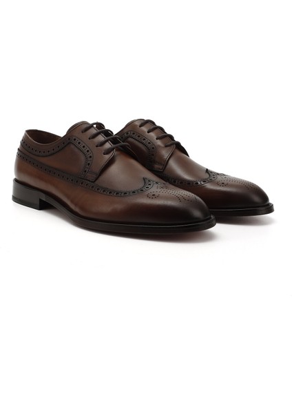 Erkek Bağcıklı Kösele Taban Hakiki Deri Klasik Ayakkabı fiyatları