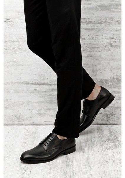 Erkek Siyah Bağcıklı Hakiki Deri Klasik Ayakkabı fiyatları