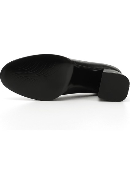Kadın Siyah Orta Kalın Platform Topuklu Ayakkabı indirimleri