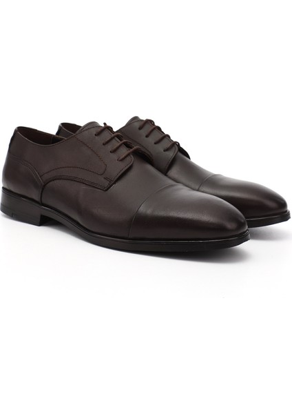 Erkek Kahverengi Bağcıklı Hakiki Deri Klasik Ayakkabı fiyatları