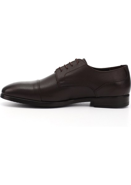 Erkek Kahverengi Bağcıklı Hakiki Deri Klasik Ayakkabı modelleri
