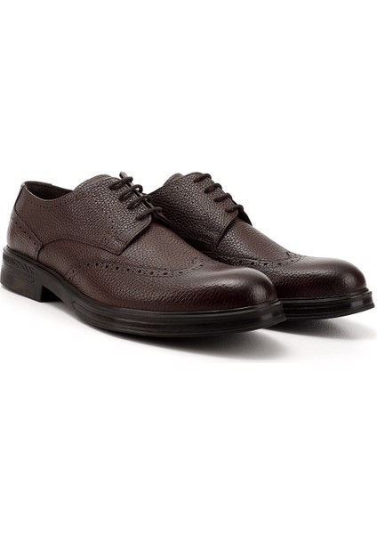 Erkek Kahverengi Bağcıklı Hakiki Deri Klasik Ayakkabı fiyatları