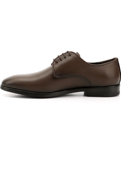 Erkek Kahverengi Bağcıklı Hakiki Deri Klasik Ayakkabı modelleri