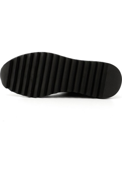 Erkek Siyah Hakiki Deri Bağcıklı Sneaker indirimleri