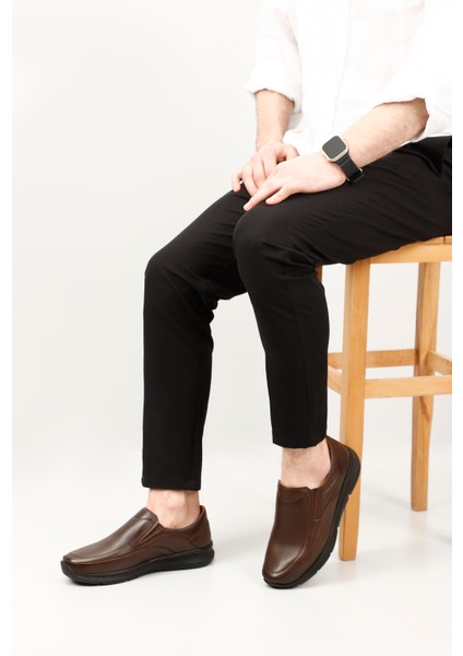 Erkek Koyu Kahve Hakiki Deri Comfort Ayakkabı fiyatları