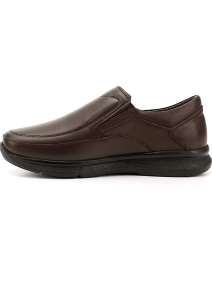 Erkek Koyu Kahve Hakiki Deri Comfort Ayakkabı fırsatları