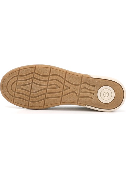 Gönderi Kadın Beyaz Hakiki Deri Comfort Loafer Esnek Termo Tabanlı Rahat Ayakkabı fırsatları