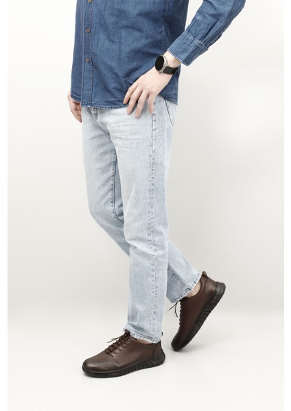 Gön Hakiki Deri Yuvarlak Burun Günlük Bağcıklı Erkek Sneaker 42605 fiyatları