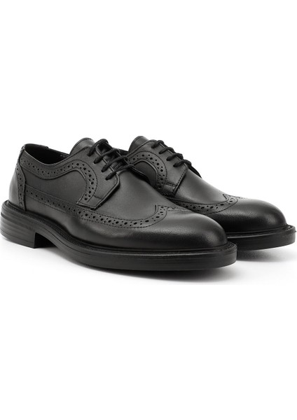 Erkek Siyah Bağcıklı Hakiki Deri Klasik Ayakkabı fiyatları