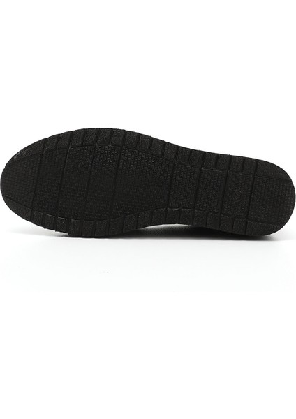 Kadın Siyah Dolgu Taban Hakiki Deri Ayakkabı indirimleri