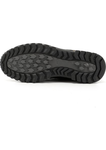 Erkek Siyah Nubuk Bağcıklı Kauçuk Taban Hakiki Deri Sneaker indirimleri