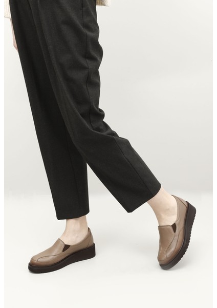 Kadın Vizon Antik Dolgu Taban Hakiki Deri Ayakkabı fiyatları