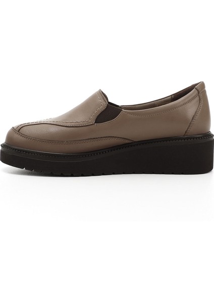 Kadın Vizon Antik Dolgu Taban Hakiki Deri Ayakkabı fırsatları