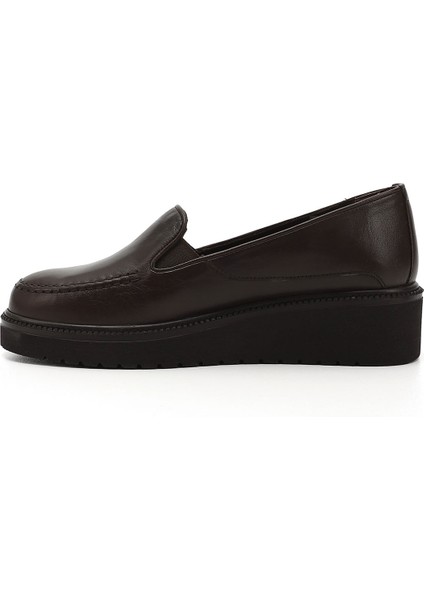 Kadın Kahve Antik Dolgu Taban Hakiki Deri Ayakkabı fırsatları