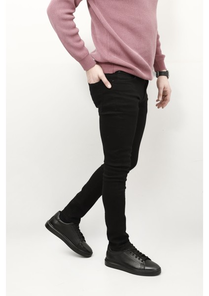 Erkek Siyah Bağcıklı Kauçuk Taban Hakiki Deri Sneaker fiyatları