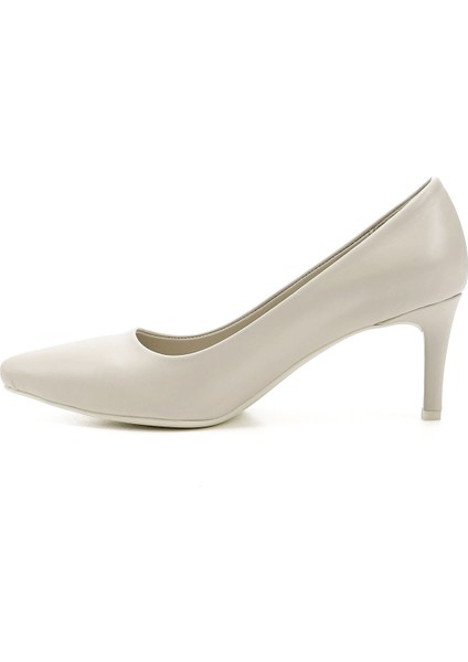 Kadın Bej Platinum Sivri Burun İnce Topuklu Hakiki Deri Stiletto modelleri