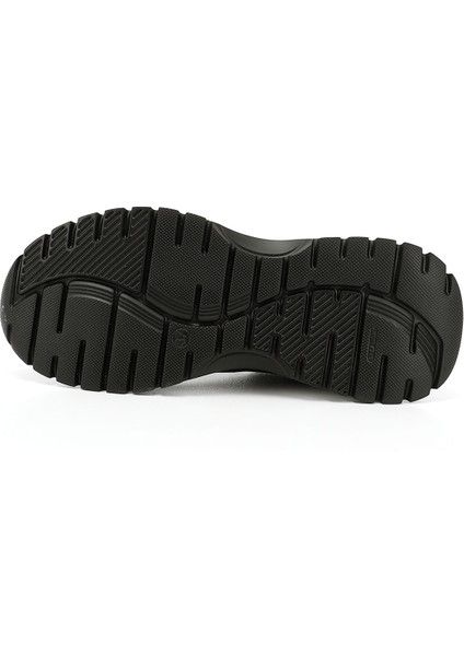 Kadın Siyah Dolgu Taban Lastik Bağcıklı Hakiki Deri Sneaker fırsatları