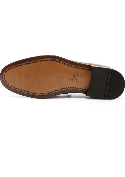 Erkek Taba Antik Kösele Taban Hakiki Deri Loafer Ayakkabı indirimleri