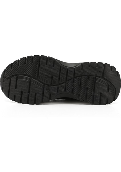 Kadın Siyah Dolgu Taban Lastik Bağcıklı Hakiki Deri Sneaker fırsatları