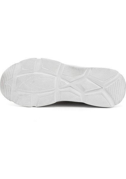 Kadın Antik Bej Fermuarlı Dolgu Taban Hakiki Deri Sneaker indirimleri