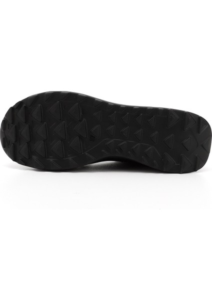 Kadın Siyah Lastik Bağcıklı Comfort Dolgu Taban Hakiki Deri Sneaker fırsatları